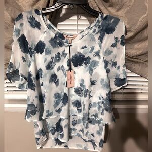Blue Floral Women's Top Juicy Couture